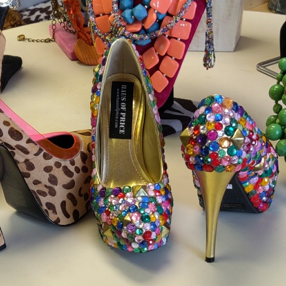 Haus of price colorful studded pumps - Picture 3 of 5